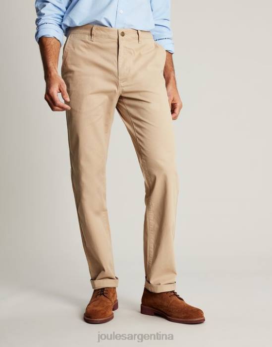 Joules pantalones chinos ajustados hombres marrón vestir 64BB162