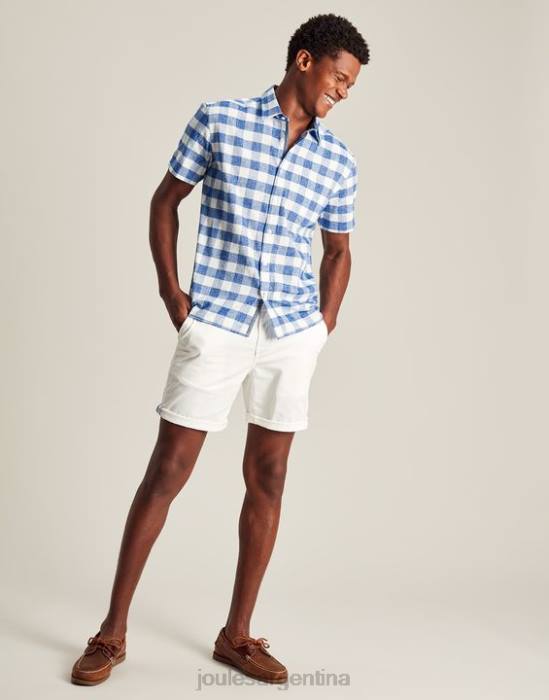 Joules shorts tejidos en el muelle hombres blanco vestir 64BB232