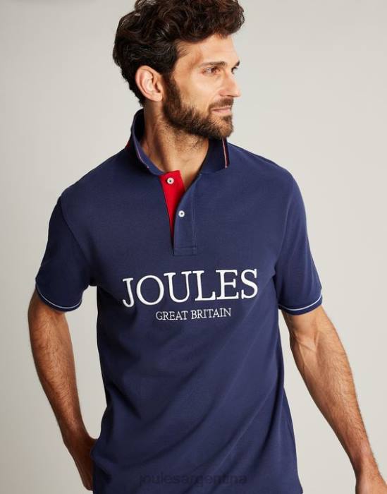 Joules camisa polo hombres azul profundo vestir 64BB237