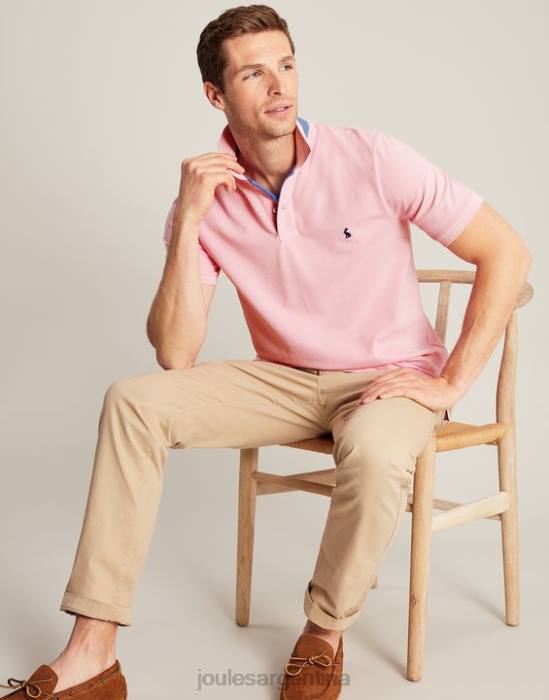 Joules polo de madera hombres Rosa claro vestir 64BB183