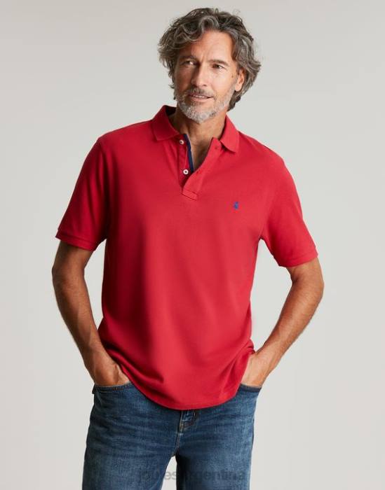 Joules polo de madera hombres chile rojo vestir 64BB193