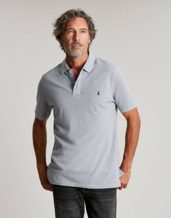 Joules polo de madera hombres marga gris vestir 64BB182