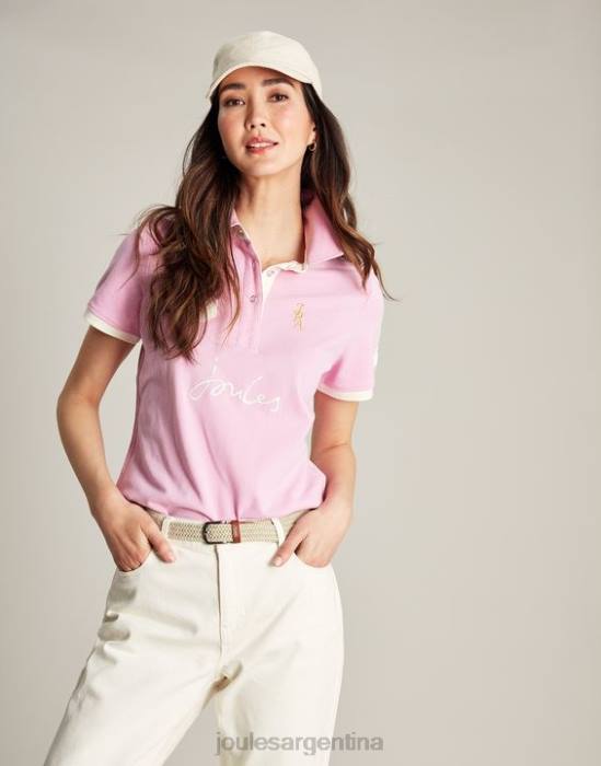 Joules polo de beaufort mujer Rosa claro vestir 64BB72