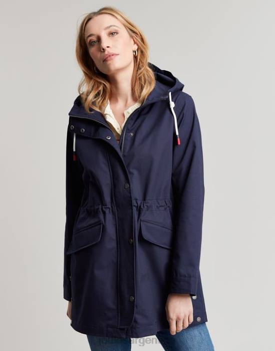 Joules impermeable padstow mujer marina francesa vestir 64BB8